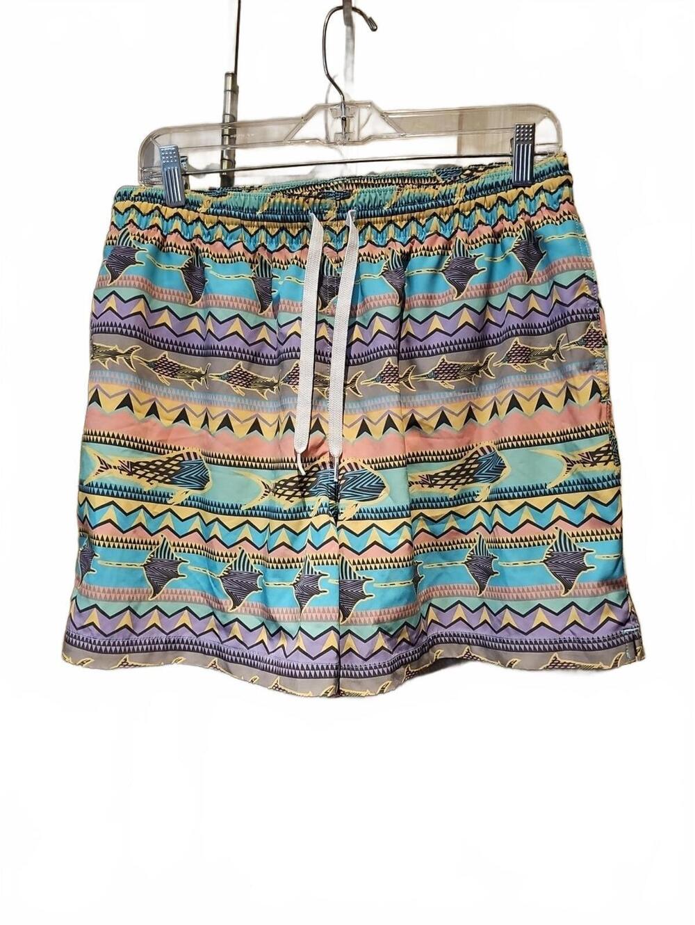 Chubbies The Krakens 5.5" Swim Trunks Aztec Fish Stingray Preppy XL